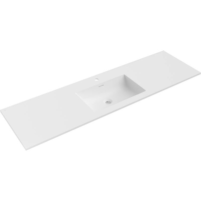 Mexen Otis мивка вградена в плот 161 x 46, 5 см, бяла мат - 25181601 (25181601)