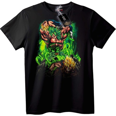 NOONEBRAND Тениска Dragon Ball Z Broly и Goku - 7XL, Black