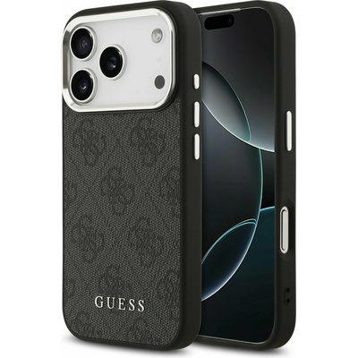 GUESS 4G MagSafe Заден Калъф за iPhone 17 Pro Черен Guess | Cheren | МЪЖЕ | UNI