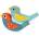 Rex London Дървена свирка - птичка (30333)