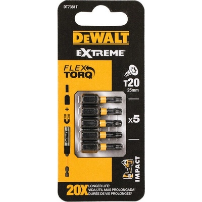 DeWalt T20 25mm 5ks DT7381T