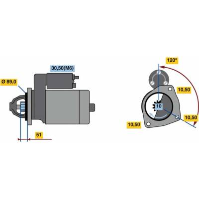 BOSCH STARTER 0 001 263 024