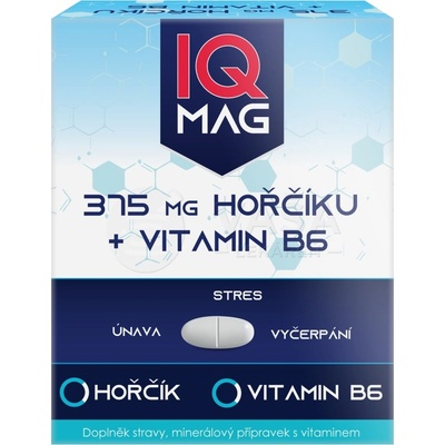 IQ MAG Horčík 375 mg + B6 60 kapsúl