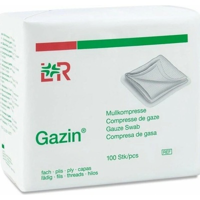 Gazin Gáza hydrofil. 8vr. 7,5 x 7,5 cm 100 ks