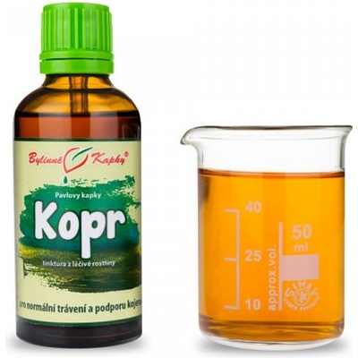 Bylinné kapky Kôpor bylinné kvapky tinktúra 50 ml