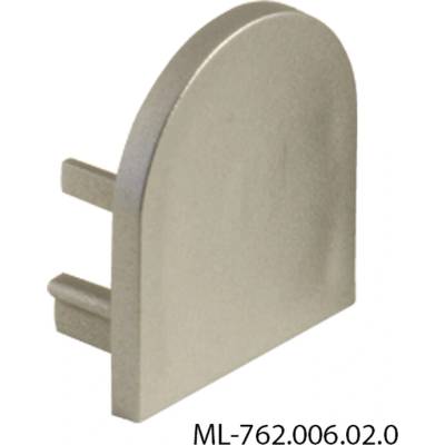 ML-762.006.02.0 Koncovka bez otvoru pro PD, stříbrná barva, 1 ks