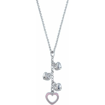 InfinitySilver Strieborný náhrdelník so srdiečkami 7003045