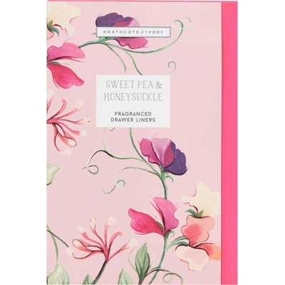 HEATHCOTE & IVORY Vonné listy do skříně Sweet Pea & Honeysuckle 5 archů, multi papír