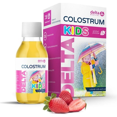 Delta colostrum liquid jahoda 125 ml