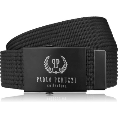 Paolo Peruzzi pásek ke kalhotám pánský pásek pásek s přezkou černý