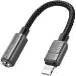 Planet Tech Преходник за за Apple устройства Lightning за 3.5mm Aux, Черен (CA-5010)