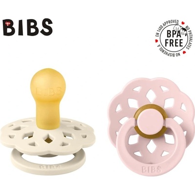 Bibs přírodní kaučuk 2ks Boheme Bibs Ivory/Blossom