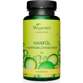 Vegavero Hanföl + Hopfenblütenextrakt Bio, 60 капсули, Vegavero