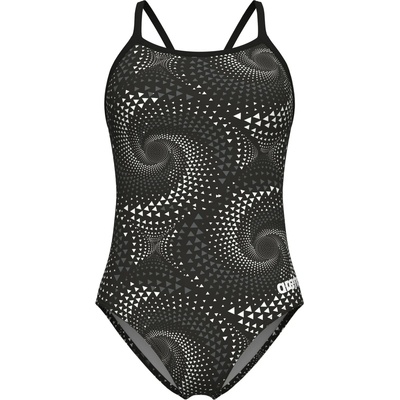 arena Дамски бански костюм Arena Women's Fireflow Swimsuit Lightdrop Back Swimsuit - Black / Team Black - размер 32 (EU) (150-5754-0112)