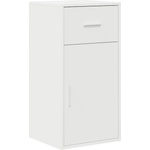 vidaXL Служебен шкаф с чекмедже Бяло 38 x 34 x 75 см (869546)