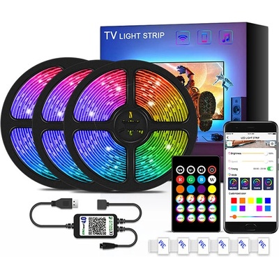 ELMARK Bluetooth 5v led tv ЛЕНТА 3m С usb, КОМПЛЕКТ (99led986s)