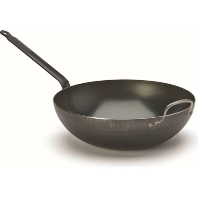 de Buyer Wok BLUE CARBON 32 cm modrá oceľ