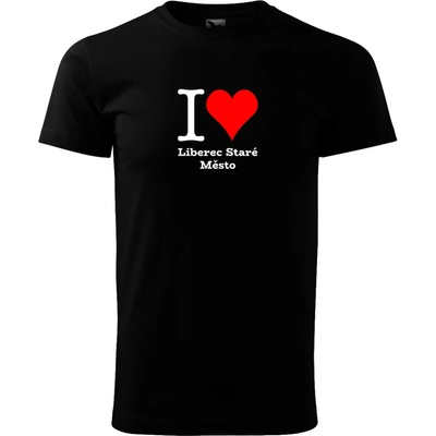 Tričko I love Liberec Staré Město tričko Liberec Staré Město černé