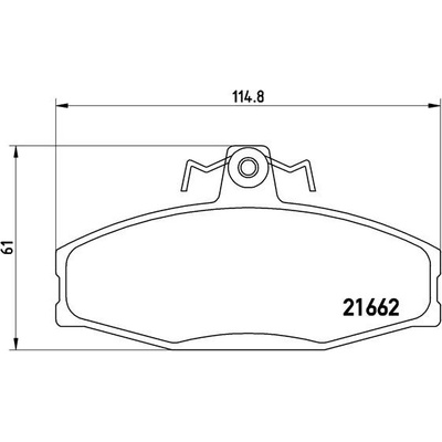 Sada brzdových destiček, kotoučová brzda BREMBO P 85 022