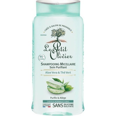 Le Petit Olivier Aloe Vera & Green Tea šampón pre normálne až mastné vlasy 250 ml