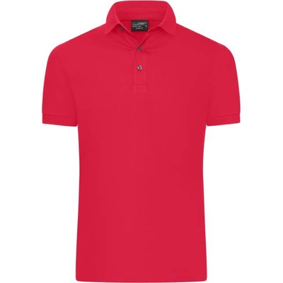 Daiber JN 1302 / Мъжка поло тениска slim fit от джърси - червена XXL (021302o4305)