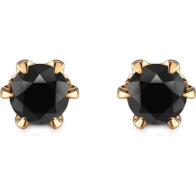 SAVICKI The Journey обеци: злато. черни диаманти