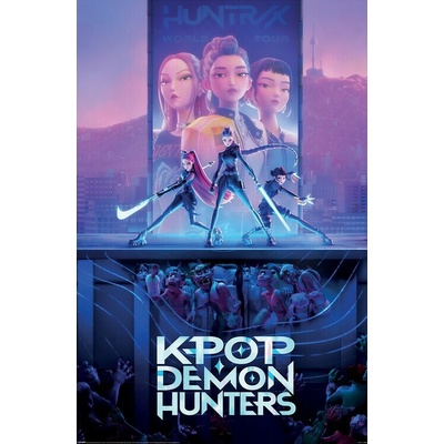 Plagát, Obraz - K-Pop Demon Hunters - Huntrix Trio, 61 × 91.5 cm