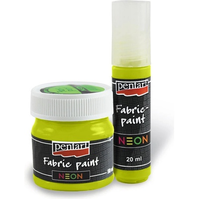 Farba na textil 20 ml neon žltá