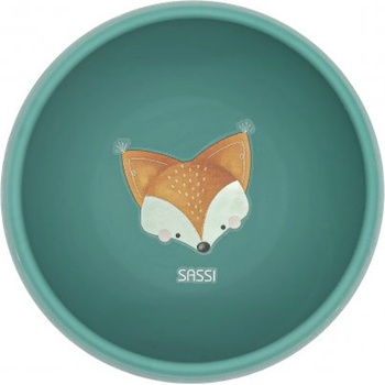 Sassi Силиконова купичка с вакуум Sassi - Crunchy The Fox, зелена (SSSI1686)