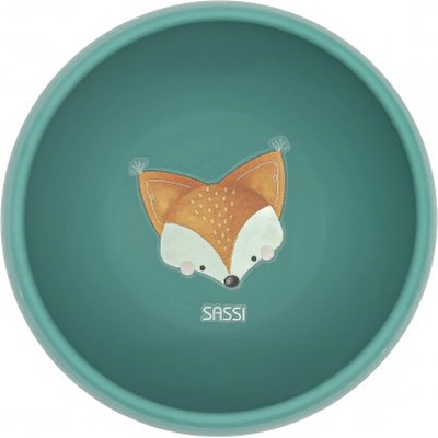 Sassi Силиконова купичка с вакуум Sassi - Crunchy The Fox, зелена (SSSI1686)
