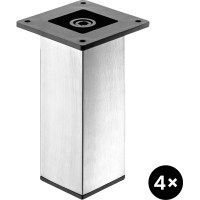 Walteco Nábytková noha 50x50x150 nerez set 4 ks 50996SET
