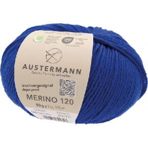 Austermann Merino 120 97613-164 Electric Blue Плетива прежда (97613-164)