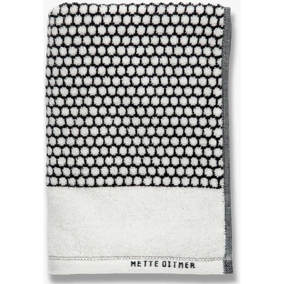 Mette Ditmer bavlněná osuška Grid 70 x 140 cm černo bílá