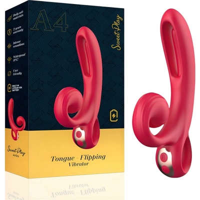 Erospace Vibrator with Tongue & Clitoral Stimulation Sweet Play A4