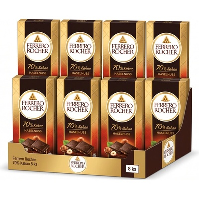 Ferrero Rocher hořká s lískovými oříšky a 70% kakaa 8 x 90 g VÝHODNÉ BALENÍ