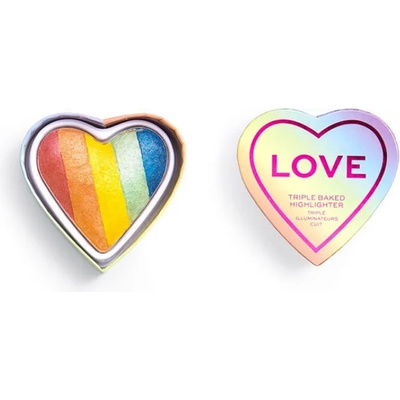 Makeup Revolution London I Heart Revolution Triple Baked Highlighter Хайлайтъри №77243