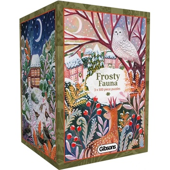 Gibsons - Puzzle 3x500 Frosty Fauna - 1 000 piese