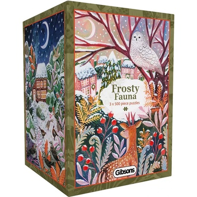 Gibsons - Puzzle 3x500 Frosty Fauna - 1 000 piese