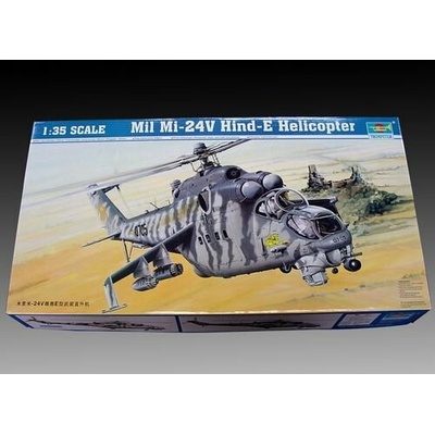 Trumpeter slepovací model Mil Mi-24V Hind-E Helicopter 1:35