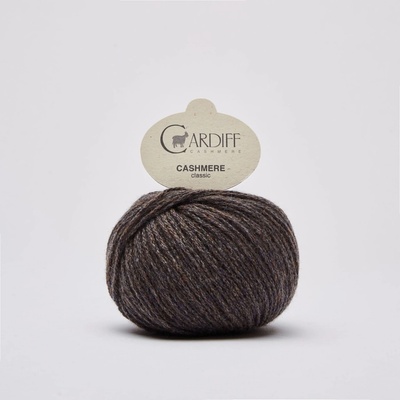 CASHMERE CLASSIC Cardiff Cashmere Farby CASHMERE: 676 tmavá hnedošedá