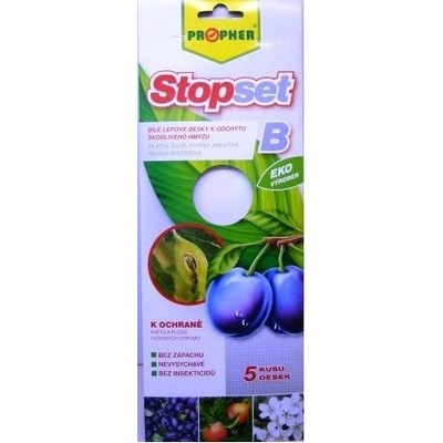 Chemicor Stop set B - bílé lepové desky na pilatku 10x25 cm, 5 ks