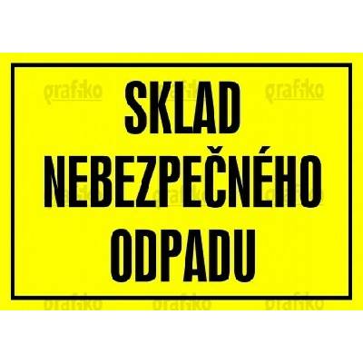 Grafiko | Sklad nebezpečného odpadu - Materiál Plast, Rozměr 297x210mm