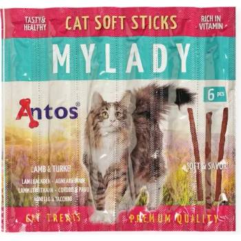 Antos Cat Sticks MyLady котешки пръчици агне и пуйка - 6бр