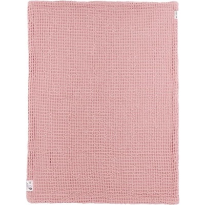 Meyco Deka Waffle Teddy fleece Old pink