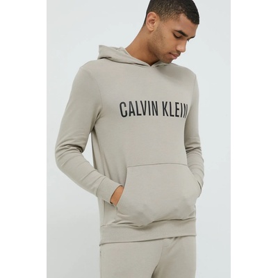 Calvin Klein Underwear Горнище на пижама тип суичър Calvin Klein Underwear в бежово меланж на (000NM1966E.9BYY)