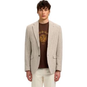 SELECTED Сако Selected Arthur Regular Fit blazer - Beige (Light Brown Melange / Houndstooth)
