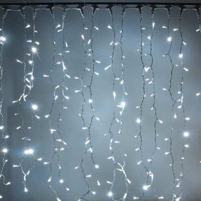 DecoLED LED svetelná záclona 1x3m ľadovo biela 300 diód IP67