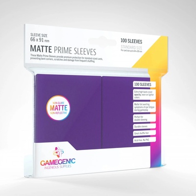 Gamegenic Prime Sleeves Matte Purple obaly 100 ks