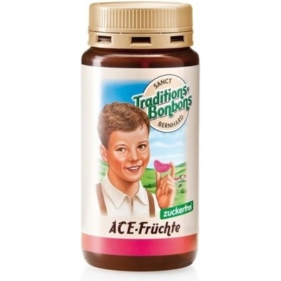 Sanct Bernhard Tradiční bonbóny ovocné s vitamíny A C E bez cukru 170 g