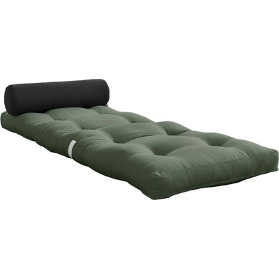 Karup Design Зелено-сив матрак за футон 70x200 cm Обвивка маслиненозелено/тъмносиво - Karup Design (814756734070)